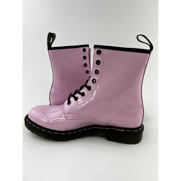Dr Martens 1460 Pink Patent Leather Women's Size 10 Combat Boots 26425 42EU/8UK - Picture 6 of 12